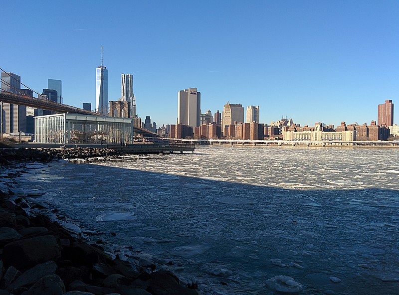File:Partially frozen East River in New York City January 2014.jpg