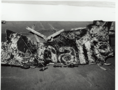 Photograph of a Segment of the Right Wing from the Wreckage of the Space Shuttle Challenger - NARA - 593706.gif