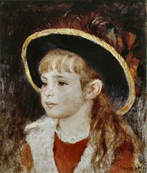 Fillette au chapeau bleu, 1881, (Jane Henriot), private collection