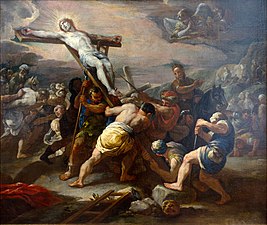 7. L'élévation de la croix (Luca Giordano)