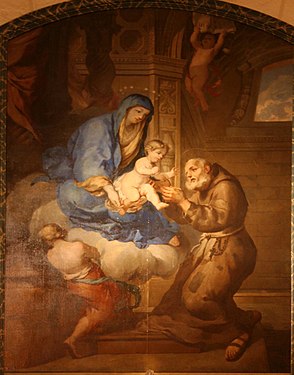 L'Apparition de la Vierge à saint Félix de Cantalice, cathédrale Notre-Dame-de-la-Seds de Toulon.