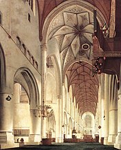 Interieur van de Sint-Bavokerk in Haarlem, 1648, Edinburgh, National Gallery of Scotland