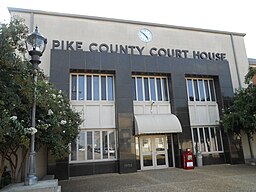 Domstolsbyggnaden i Pike County.