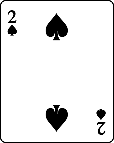 File:Playing card spade 2.svg - Wikimedia Commons