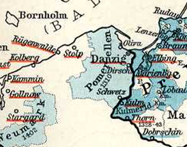 Gdansk Pommeri (Pomerelia) osana Saksan ritarikuntaa.