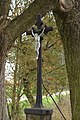 Čeština: Kříž u cesty v Popovicích u Mladé Vožice, Jihočeský kraj English: A wayside cross in Popovice near Mladá Vožice, South Bohemian Region, CZ