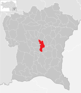 Poloha obce Poppendorf v okrese Südoststeiermark (klikacia mapa)