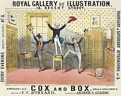 Image 9Cox and Box poster, by Alfred Concanen (restored by Adam Cuerden) (from Wikipedia:Featured pictures/Culture, entertainment, and lifestyle/Theatre)