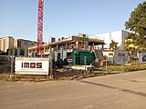 Praha - Libeň, U Slovanky, stavba nové administrativní budovy ÚFP