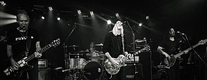 Puddle of Mudd performing in 2018