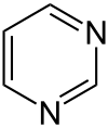 Structural formula of pyrimidine