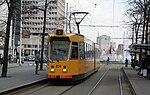 ZGT-enkelgelede zesasser 834 behoort tot de jongste Rotterdamse museumtrams (bouwjaar 1986).