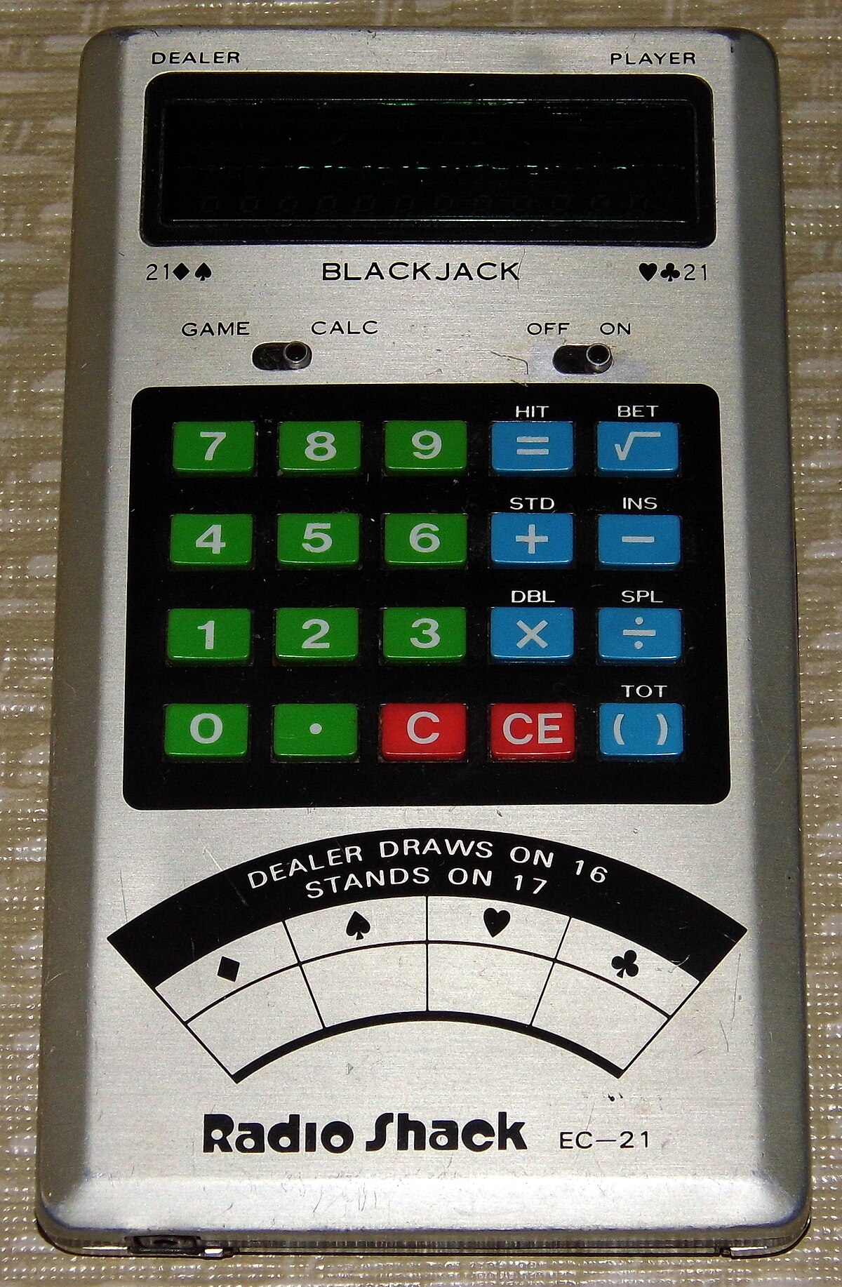 Radio Shack Super Deluxe 2-player Blackjack Electronic -  Canada