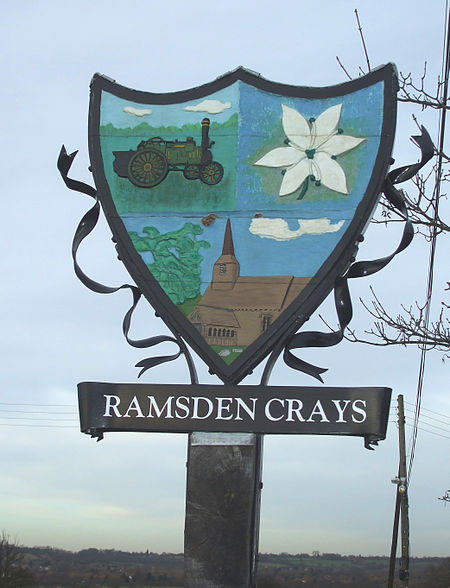 Ramsden crays village sign