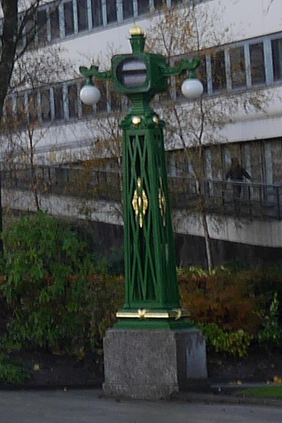 File:Restored lamp post at corner of Rochdale Cenotaph.jpg