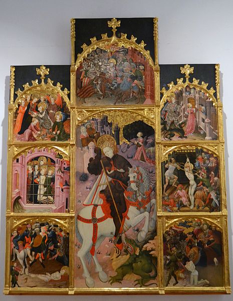 File:Retaule de sant Jordi, museu municipal de Xèrica.JPG