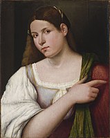 Portrait of a Girl in Budapest, c. 1505, one of his earliest paintings.