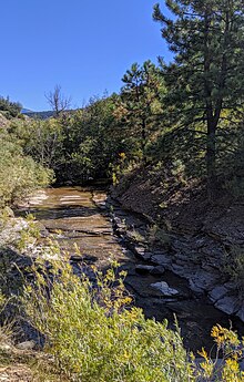 The tributary Rito Blanco, from Blanco Basin Road near US highway 84