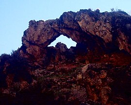 Natural Arch located in the Virgin River Gorge, Arizona