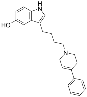 <span class="mw-page-title-main">Roxindole</span> Dopaminergic & serotonergic drug developed for schizophrenia treatment