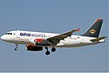 Airbus A319 společnosti Royal Jordanian v barvách Oneworld