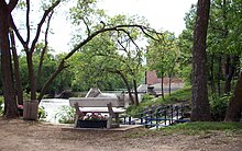 The Rutland dam in Rose Mill Park.