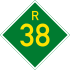 Provinsiale roete R38 shield