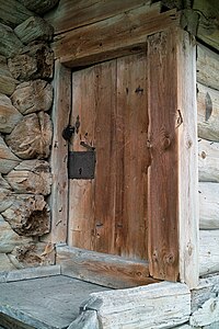 Drzwi kościoła.  XVII wiek