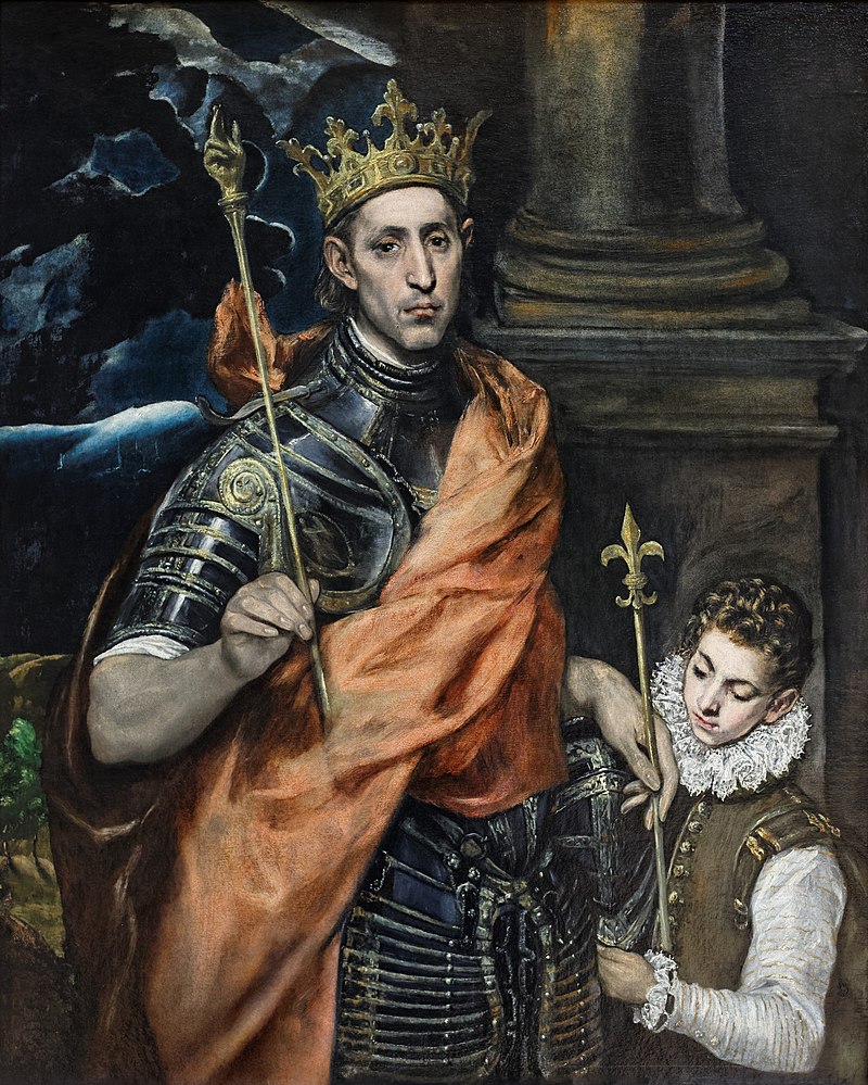 File:'Saint Louis, King of France', painting by the Master of