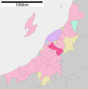 Location of Sanjōs in the prefecture