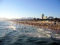 Downtown Santa Monica as seen from the Santa Monica Pier