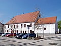 Official building with wheel winch in the building