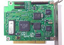 Seagate ST11R, an 8-bit ISA RLL hard disk controller produced in 1990. Seagate ST11R.jpg