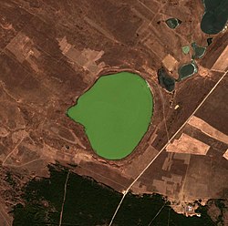 Jezero ze satelitu Sentinel-2 (2021)