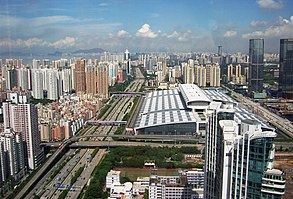 Shenzhen Convention and Exhibition Center (en), Shenzhen. Gerkan, Marg and Partners, (-2004) Point de vue, 2007
