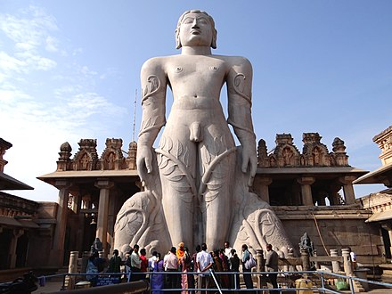 The 10th century Gommateshwara statue in Karnataka