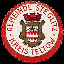 Wappen von Steglitz in der Siegelmarke der Gemeinde