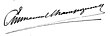 Emmanuel-Marie-Joseph Champigneulle aláírása