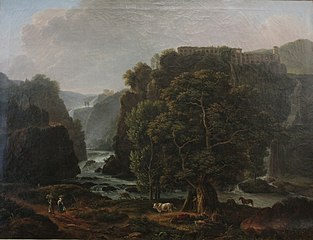 Paysage, vue des Cascatelles de Tivoli