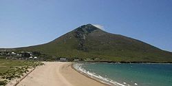 Fjellet Slievemore er dominerande på Achill Island