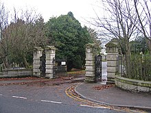 Countesswells Road Eingang des Springbank Cemetery.