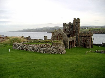 Ruines de la cathédrale Saint-German, sur l'île de Saint-Patrick.