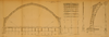 St Pancras train shed roof, engineering drawing, 1870