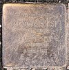 Stolperstein Pestalozzistr 6 (Charl) Ludwig Fürst.jpg