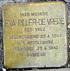 Stolperstein für Eva Piller-de Vrede