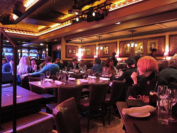 Dining area at 54 Below