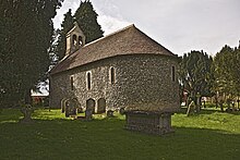 St Swithun's, Nately Scures in Hampshire, from the southwest Swithun-natelyscures-swest.jpg