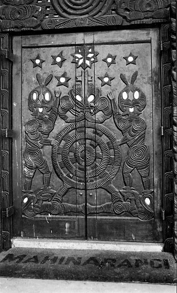 File:Te Paki o Matariki door Turanga-waewae Marae.jpg