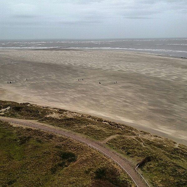 File:Texel - Strand bij vuurtoren.jpg