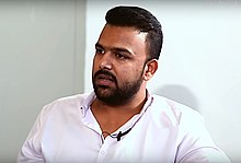 Bhascker at an interview in 2018